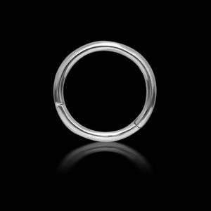 Plain 14K White Gold Hoop Earring by Maria Tash